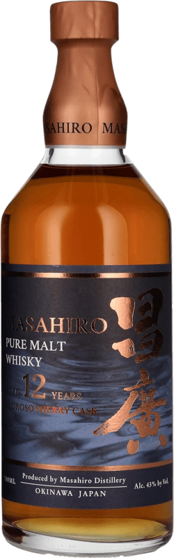 137,95 € Envío gratis | Whisky Single Malt Masahiro Oloroso Sherry Cask Finish — Acabado en Barrica Japón 12 Años Botella 70 cl