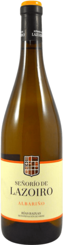 7,95 € Envio grátis | Vinho branco Pazo as Barreiras Señorío de Lazoiro D.O. Rías Baixas Galiza Espanha Albariño Garrafa 75 cl