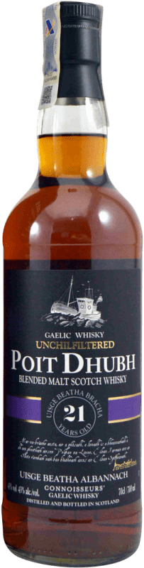 117,95 € Envoi gratuit | Whisky Blend Pràban Poit Dhubh Royaume-Uni 21 Ans 70 cl