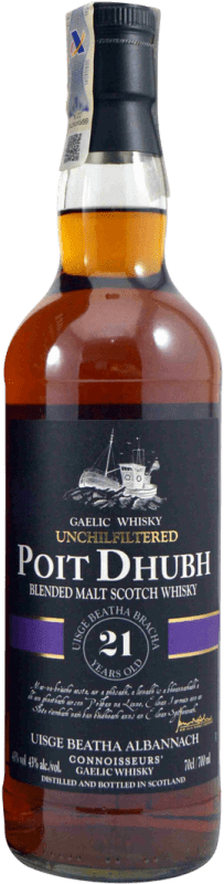 141,95 € Spedizione Gratuita | Whisky Blended Pràban Poit Dhubh Regno Unito 21 Anni Bottiglia 70 cl