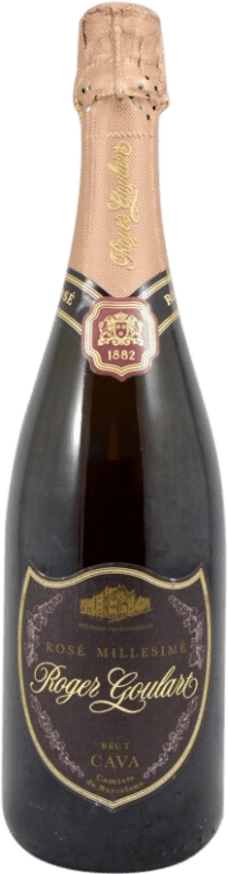 14,95 € 免费送货 | 玫瑰酒 Roger Goulart Millésimé Rosé D.O. Cava 加泰罗尼亚 西班牙 Grenache, Monastrell, Pinot Black 瓶子 75 cl