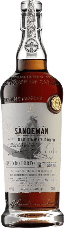 211,95 € 免费送货 | 强化酒 Sandeman Porto I.G. Porto 波尔图 葡萄牙 40 岁 瓶子 75 cl