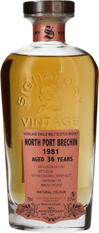 1 998,95 € Envío gratis | Whisky Single Malt Signatory Vintage North Port Brechin Collection 30th Anniversary Reino Unido 36 Años Botella 70 cl