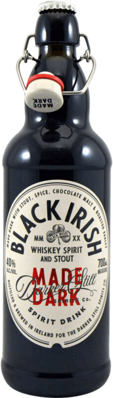 44,95 € Kostenloser Versand | Whiskey Blended Darker. Black Irish Spirit & Stout Irland Flasche 70 cl