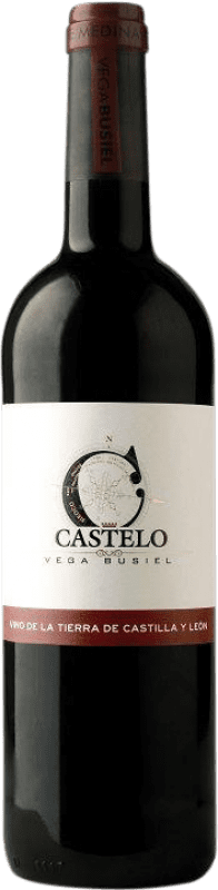 6,95 € Free Shipping | Red wine Castelo de Medina Castelo Vega Busiel Aged I.G.P. Vino de la Tierra de Castilla Castilla y León Spain Tempranillo, Syrah Bottle 75 cl