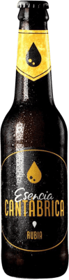2,95 € Бесплатная доставка | Пиво Esencia Cantábrica. Rubia Кастилия-Леон Испания треть литровая бутылка 33 cl