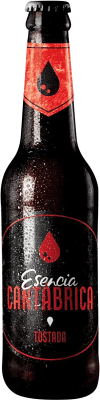 3,95 € 免费送货 | 啤酒 Esencia Cantábrica Tostada 卡斯蒂利亚莱昂 西班牙 三分之一升瓶 33 cl