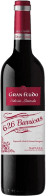 6,95 € Envío gratis | Vino Tinto Chivite 626 Barricas Crianza D.O. Navarra Navarra España Tempranillo, Merlot, Cabernet Sauvignon 75 cl
