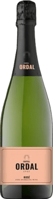 6,95 € Spedizione Gratuita | Spumante rosato UCSA Castell d'Ordal Rosado D.O. Cava Spagna Tempranillo, Grenache, Bobal Bottiglia 75 cl