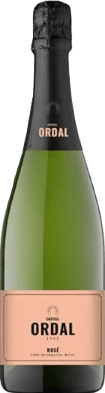 6,95 € Envío gratis | Espumoso rosado UCSA Castell d'Ordal Rosado D.O. Cava España Tempranillo, Garnacha, Bobal Botella 75 cl