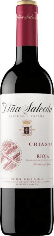 15,95 € Kostenloser Versand | Rotwein Viña Salceda Alterung D.O.Ca. Rioja La Rioja Spanien Tempranillo, Graciano, Mazuelo Magnum-Flasche 1,5 L