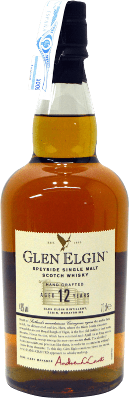 63,95 € Бесплатная доставка | Виски из одного солода Glen Elgin Шотландия Объединенное Королевство 12 Лет бутылка 70 cl