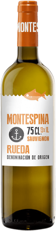9,95 € Kostenloser Versand | Weißwein Avelino Vegas Montespina D.O. Rueda Kastilien und León Spanien Verdejo Flasche 75 cl