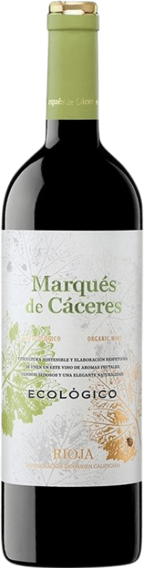 6,95 € Envío gratis | Vino Tinto Marqués de Cáceres Joven D.O.Ca. Rioja La Rioja España Tempranillo, Graciano Bio — Biológico Botella 75 cl
