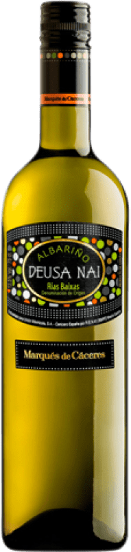 8,95 € Spedizione Gratuita | Vino bianco Marqués de Cáceres Deusa Nai Giovane D.O. Rías Baixas Galizia Spagna Albariño Bottiglia 75 cl