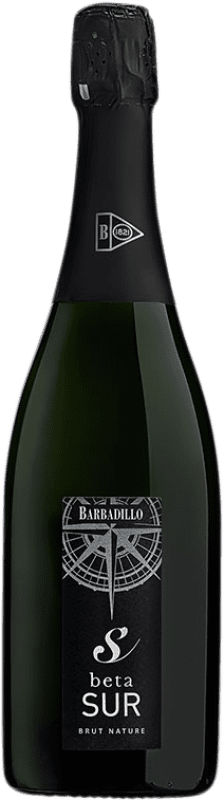 9,95 € Envio grátis | Espumante Branco Barbadillo Beta Sur Brut Nature — Bruto Natural I.G.P. Vino de la Tierra de Cádiz Andaluzia Espanha Palomino Fino, Chardonnay 75 cl