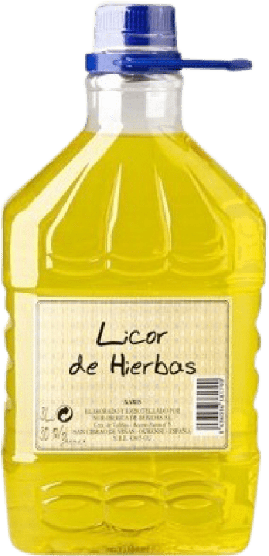 33,95 € 免费送货 | 草本利口酒 Nor-Iberica de Bebidas Xaris 加利西亚 西班牙 塑料桶 3 L