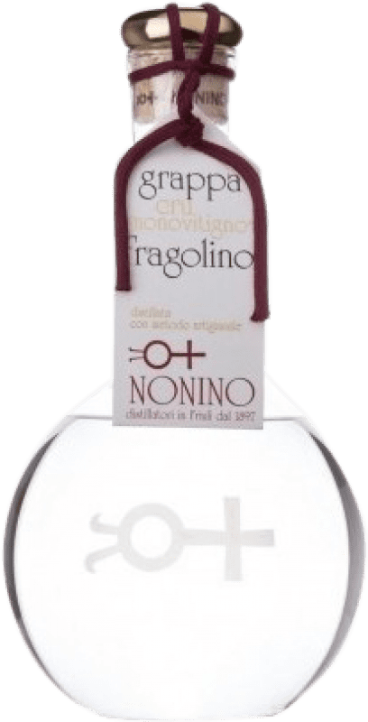 157,95 € Spedizione Gratuita | Grappa Nonino Cru Monovitigno Fragolino Italia Bottiglia Medium 50 cl
