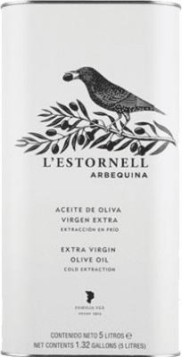 98,95 € Envío gratis | Aceite de Oliva L'Estornell Cataluña España Arbequina Lata Especial 5 L
