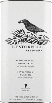 113,95 € Free Shipping | Olive Oil L'Estornell Catalonia Spain Arbequina Special Can 5 L