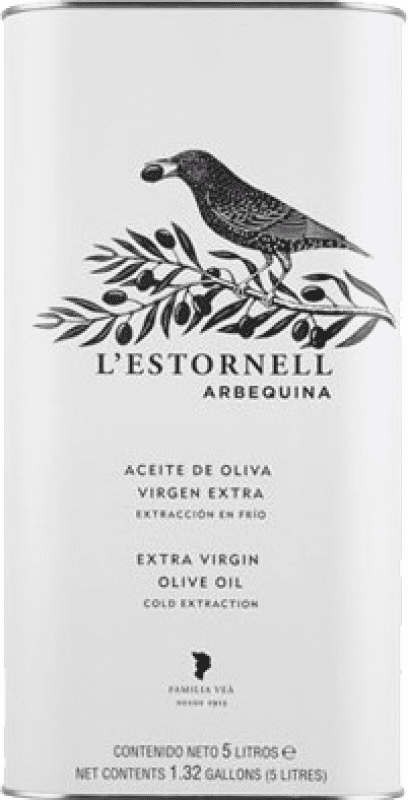 107,95 € Free Shipping | Olive Oil L'Estornell Catalonia Spain Arbequina Special Can 5 L