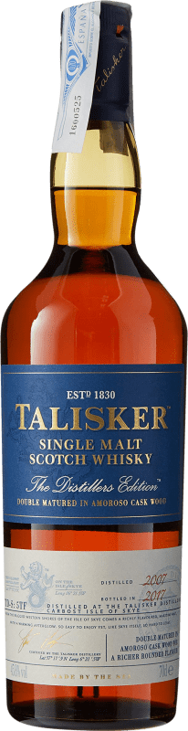 76,95 € Kostenloser Versand | Whiskey Single Malt Talisker The Distillers Edition Amoroso Cask Wood Schottland Großbritannien Flasche 70 cl