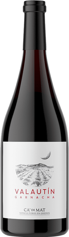 21,95 € Free Shipping | Red wine Ca' Di Mat Valautín D.O. Vinos de Madrid Madrid's community Spain Grenache Tintorera Bottle 75 cl