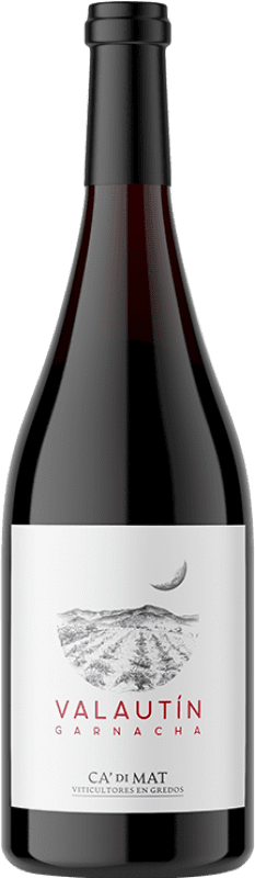 19,95 € Spedizione Gratuita | Vino rosso Ca' Di Mat Valautín D.O. Vinos de Madrid Comunità di Madrid Spagna Grenache Tintorera Bottiglia 75 cl
