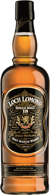 53,95 € Kostenloser Versand | Whiskey Single Malt Loch Lomond Schottland Großbritannien 18 Jahre Flasche 70 cl