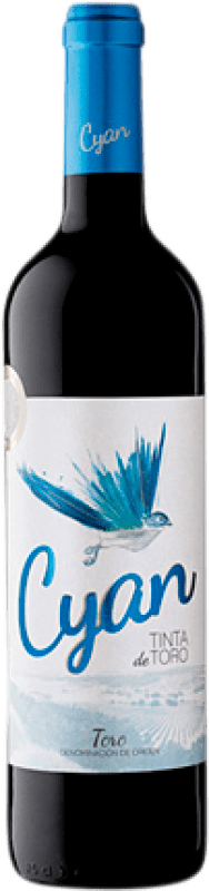 16,95 € Spedizione Gratuita | Vino rosso Cyan Quercia D.O. Toro Castilla y León Spagna Tinta de Toro Bottiglia Magnum 1,5 L