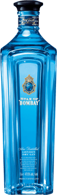 51,95 € Free Shipping | Gin Bombay Sapphire Star United Kingdom Bottle 1 L