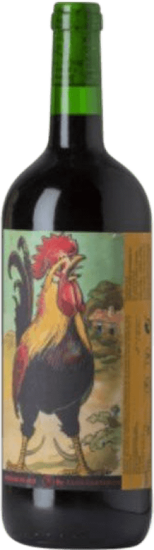 16,95 € Free Shipping | Red wine Clos Lentiscus Kikiriki Tinto Catalonia Spain Tempranillo, Carignan Bottle 1 L