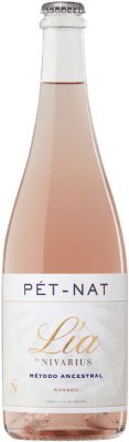 8,95 € 免费送货 | 玫瑰酒 Nivarius Lía Pét-Nat 年轻的 D.O.Ca. Rioja 拉里奥哈 西班牙 Grenache Tintorera 瓶子 75 cl