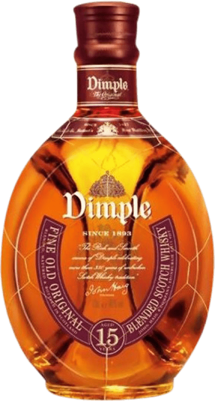 49,95 € Kostenloser Versand | Whiskey Blended John Haig & Co Dimple Schottland Großbritannien 15 Jahre Flasche 1 L