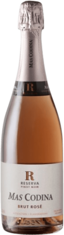 11,95 € 送料無料 | ロゼスパークリングワイン Mas Codina Rosé Brut 予約 D.O. Cava スペイン Pinot Black ボトル 75 cl