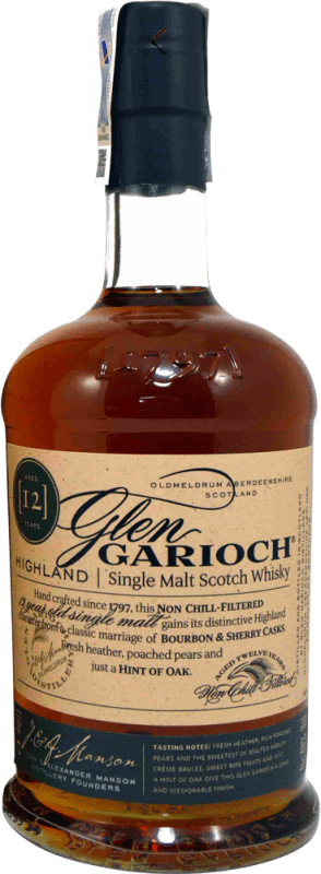 37,95 € Envoi gratuit | Single Malt Whisky Glen Garioch Ecosse Royaume-Uni 12 Ans Bouteille 1 L