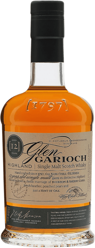 39,95 € Free Shipping | Whisky Single Malt Glen Garioch Scotland United Kingdom 12 Years Bottle 1 L