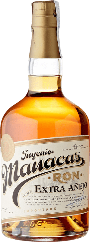 27,95 € Envio grátis | Rum Sánchez Romate Ingenio Manacas Extra Añejo Espanha Garrafa 70 cl