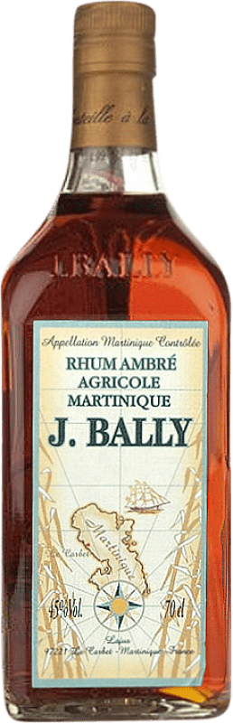 51,95 € 送料無料 | ラム Rhum J. Bally Ambrée — こはくいろ マルティニーク 70 cl
