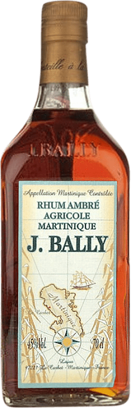 18,95 € Envio grátis | Rum Rhum J. Bally Ambre Martinica Garrafa 70 cl