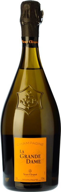 238,95 € Бесплатная доставка | Белое игристое Veuve Clicquot La Grande Dame A.O.C. Champagne шампанское Франция Pinot Black, Chardonnay бутылка 75 cl
