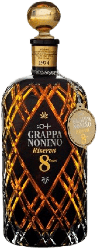 187,95 € Free Shipping | Grappa Nonino Riserva Reserve Italy 8 Years Bottle 70 cl