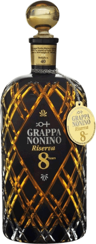 203,95 € Spedizione Gratuita | Grappa Nonino Riserva Italia 8 Anni 70 cl
