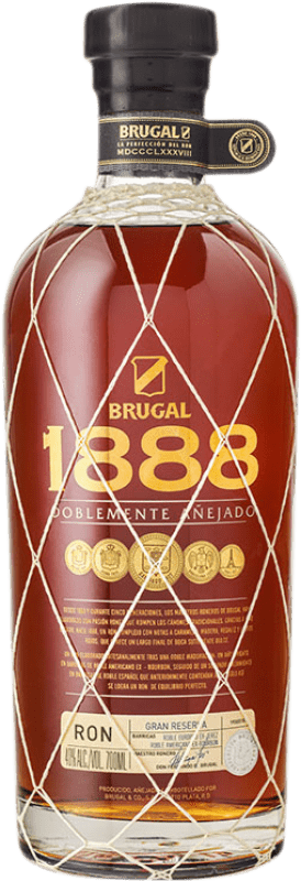 49,95 € Free Shipping | Rum Brugal 1888 Doblemente Añejado Reserve Dominican Republic Bottle 70 cl