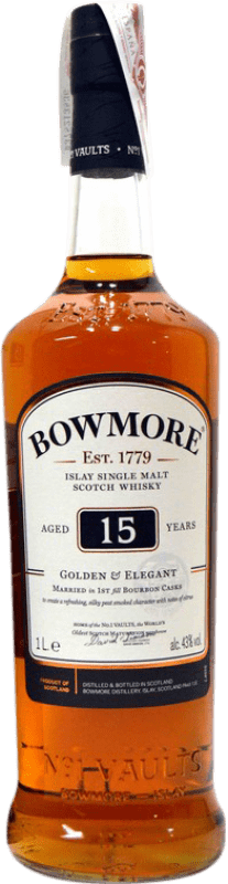 89,95 € Envoi gratuit | Whisky Single Malt Morrison's Bowmore Elegant Golden — Doré Ecosse Royaume-Uni 15 Ans 1 L