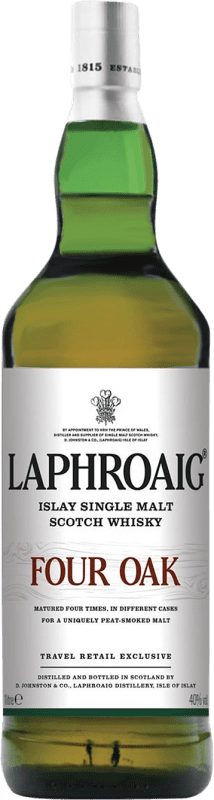 69,95 € Free Shipping | Whisky Single Malt Laphroaig Four Oak Scotland United Kingdom Bottle 1 L