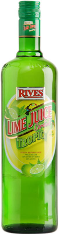 7,95 € Free Shipping | Schnapp Rives Lime Juice Tropic Andalusia Spain Bottle 1 L Alcohol-Free