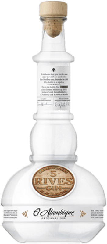 81,95 € Envío gratis | Ginebra Rives El Alambique España Botella 70 cl