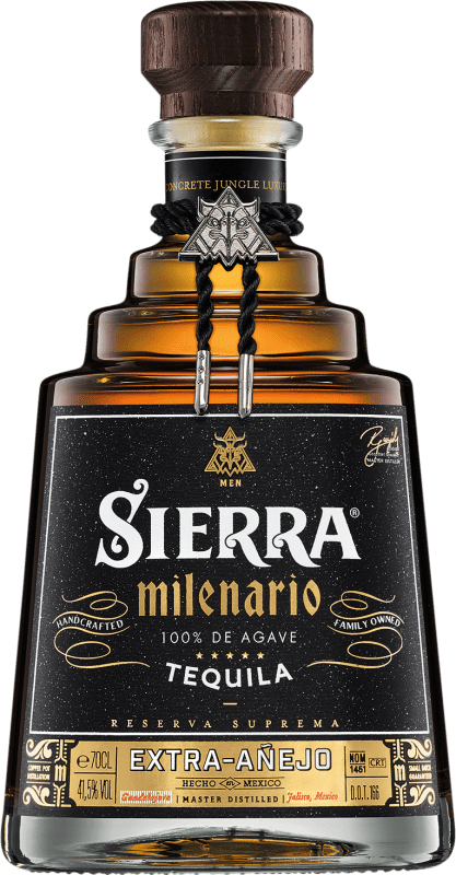 65,95 € 免费送货 | 龙舌兰 Sierra Milenario Extra Añejo 墨西哥 瓶子 70 cl