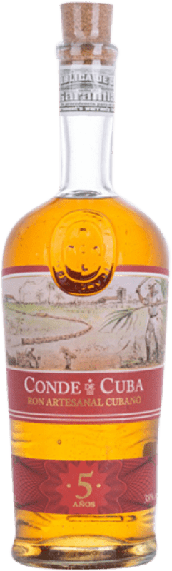21,95 € Бесплатная доставка | Ром Conde de Cuba Куба 5 Лет бутылка 70 cl